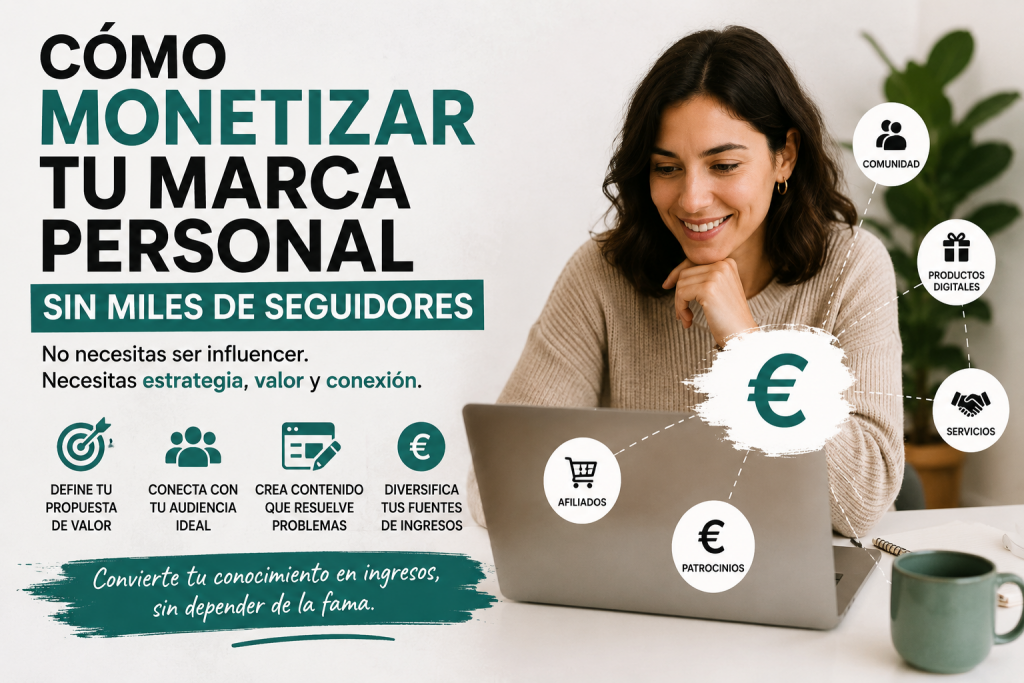 Monetización de la marca personal y generación de oportunidades profesionales